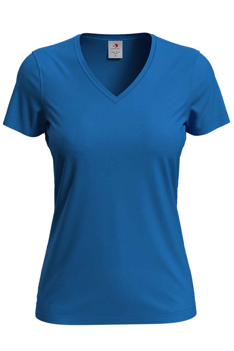T-SHIRT M/C CLASSIC SCOLLO A V DONNA