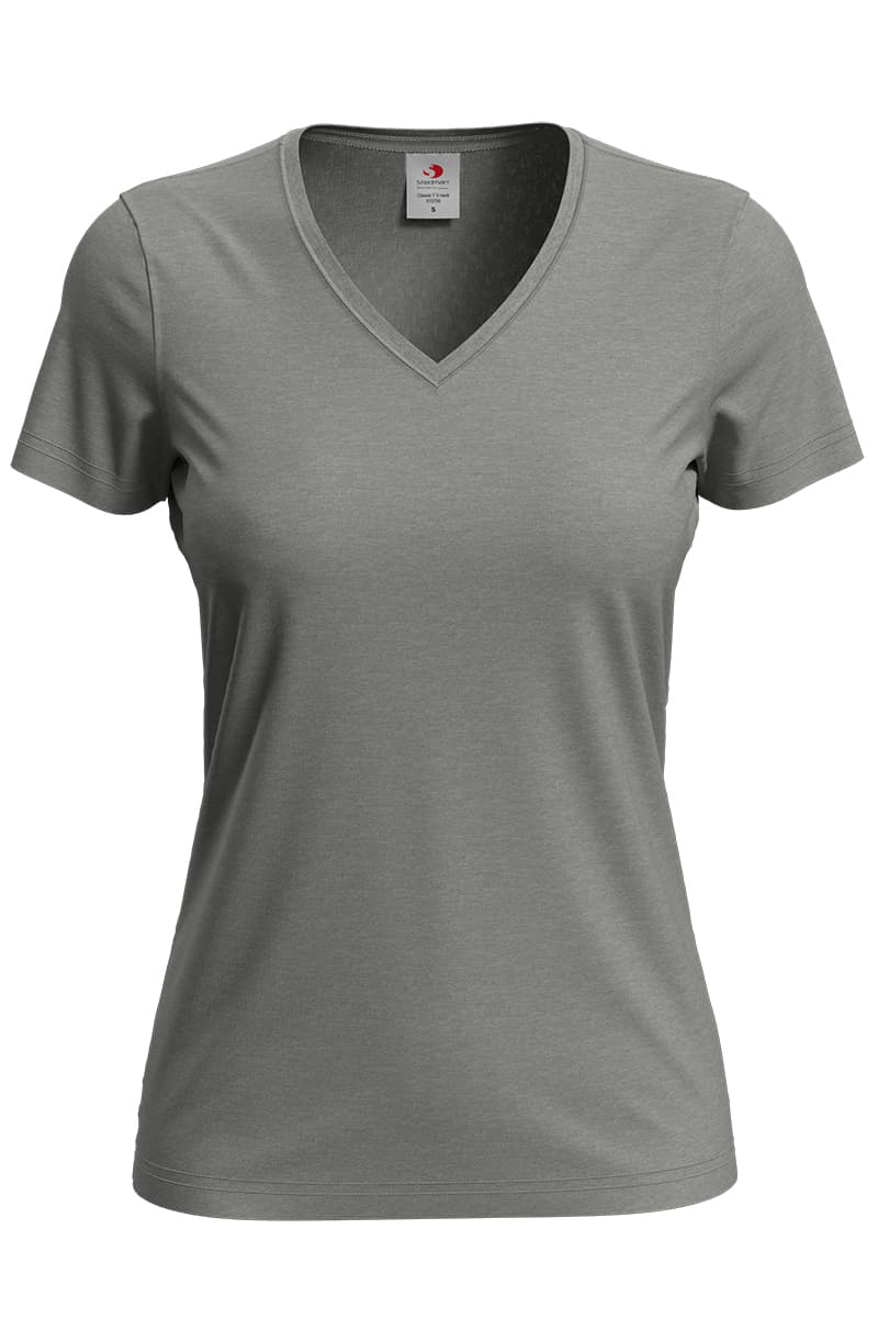 T-SHIRT M/C CLASSIC SCOLLO A V DONNA