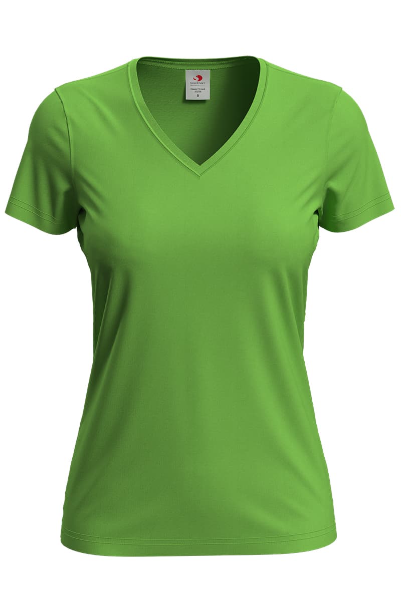 T-SHIRT M/C CLASSIC SCOLLO A V DONNA