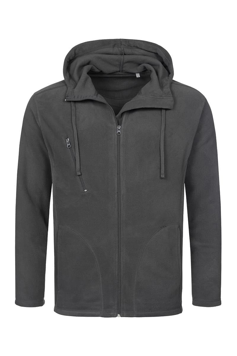 GIACCA DI PILE CON CAPPUCCIO DA UOMO GIACCA DI PILE CON CAPPUCCIO DA UOMO