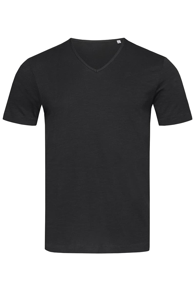 T-SHIRT M/C SLUB SHAWN SCOLLO A V UOMO T-SHIRT M/C SLUB SHAWN SCOLLO A V UOMO