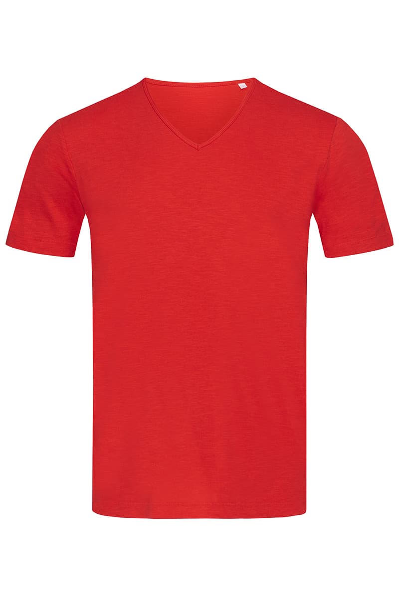 T-SHIRT M/C SLUB SHAWN SCOLLO A V UOMO T-SHIRT M/C SLUB SHAWN SCOLLO A V UOMO