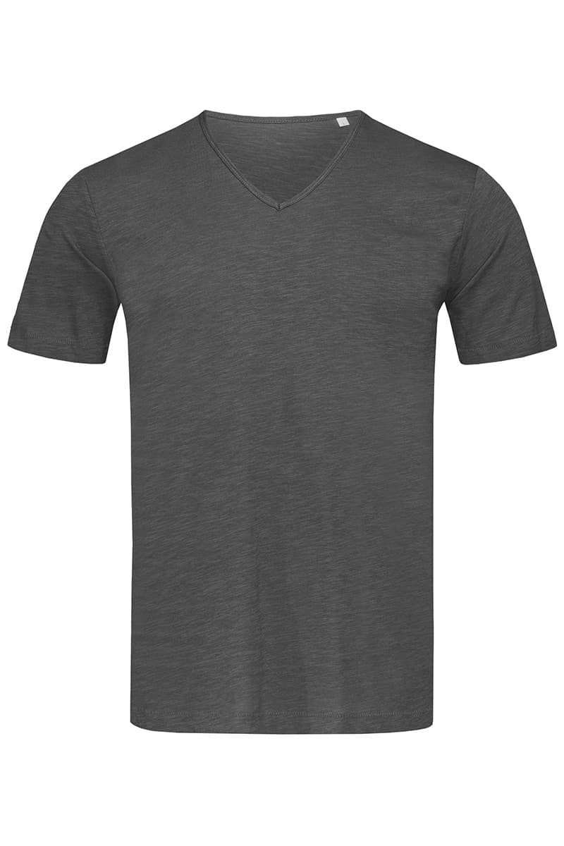 T-SHIRT M/C SLUB SHAWN SCOLLO A V UOMO T-SHIRT M/C SLUB SHAWN SCOLLO A V UOMO