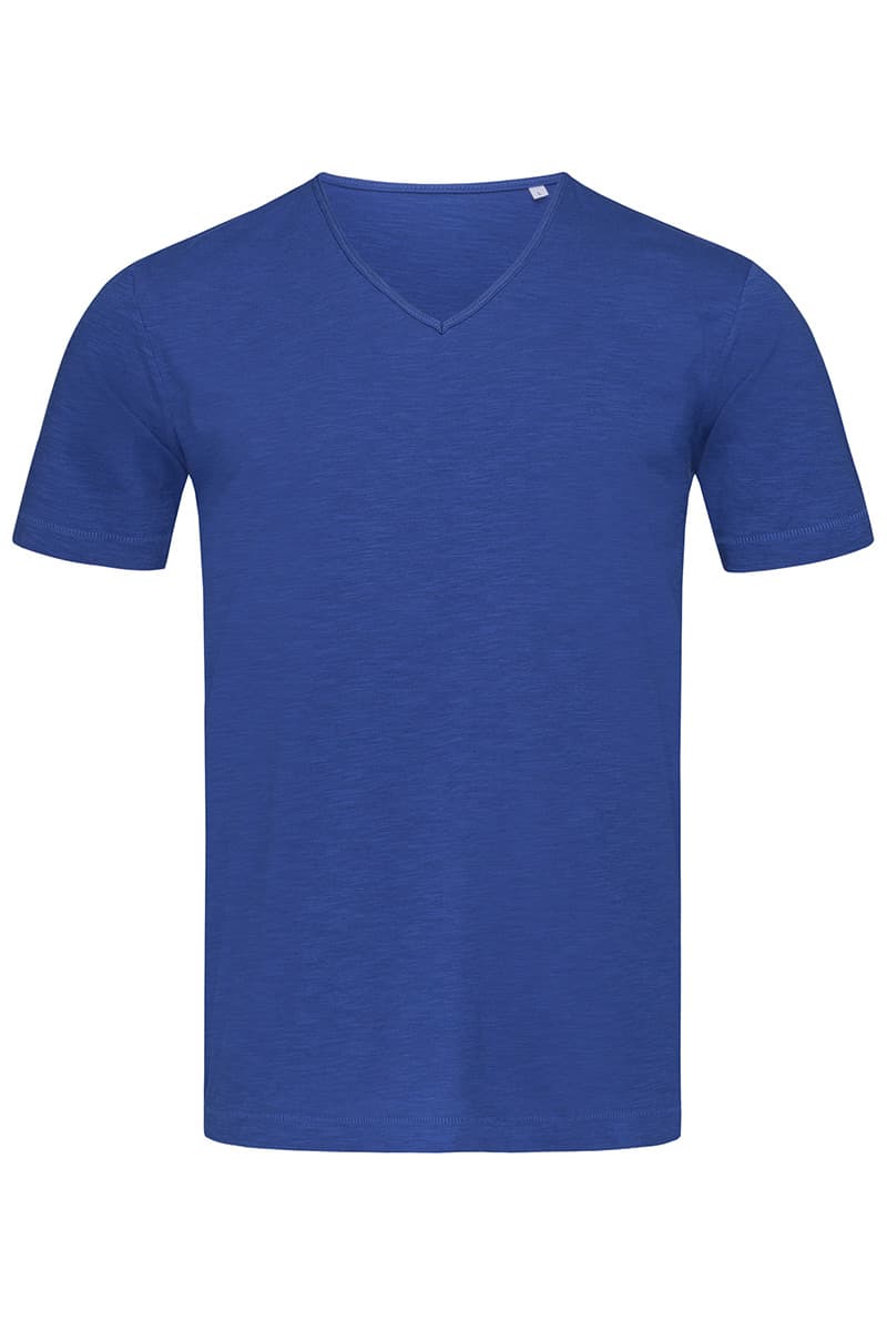 T-SHIRT M/C SLUB SHAWN SCOLLO A V UOMO T-SHIRT M/C SLUB SHAWN SCOLLO A V UOMO