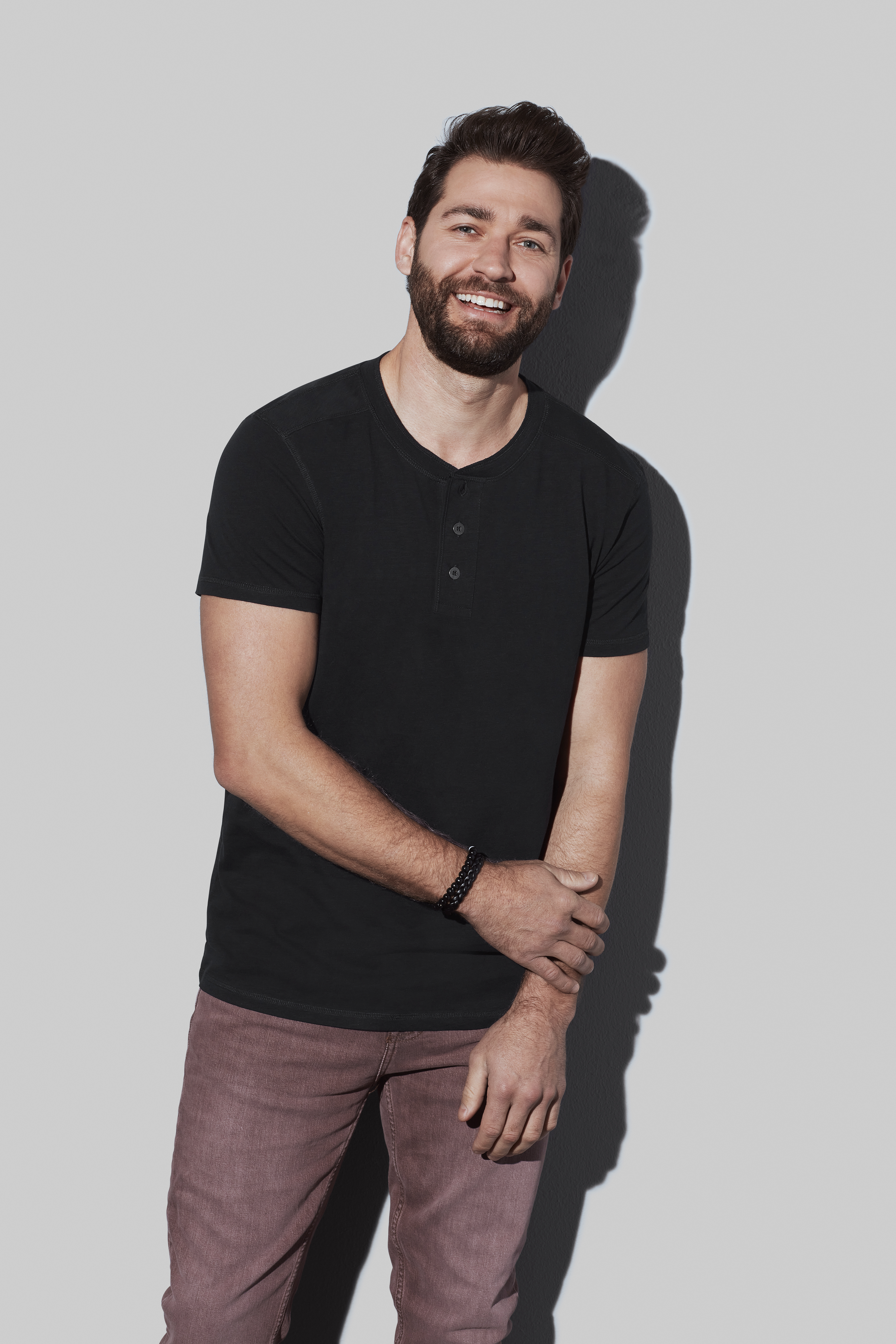 T-SHIRT M/C HENLEY SLUB UOMO T-SHIRT M/C HENLEY SLUB UOMO