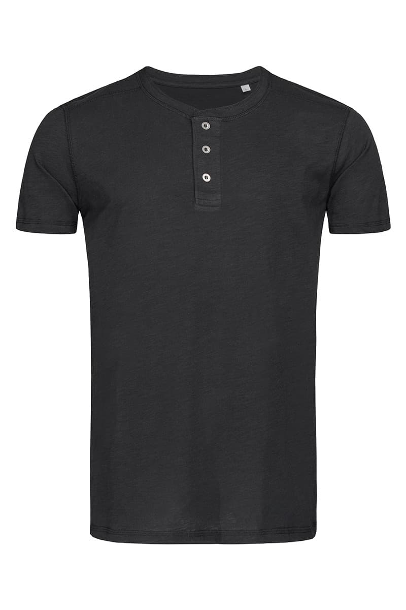 T-SHIRT M/C HENLEY SLUB UOMO T-SHIRT M/C HENLEY SLUB UOMO