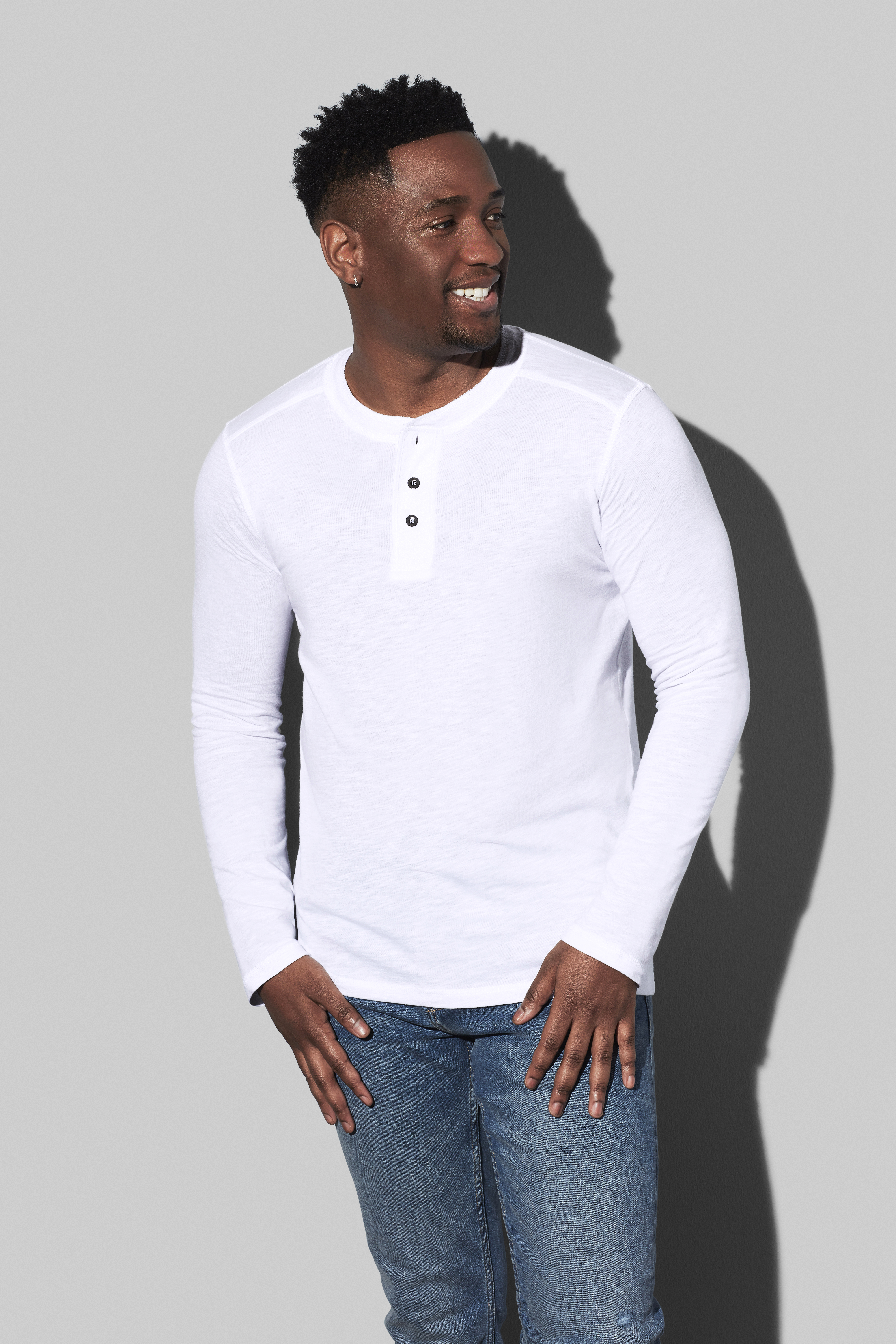 T-SHIRT M/L HENLEY SLUB UOMO T-SHIRT M/L HENLEY SLUB UOMO
