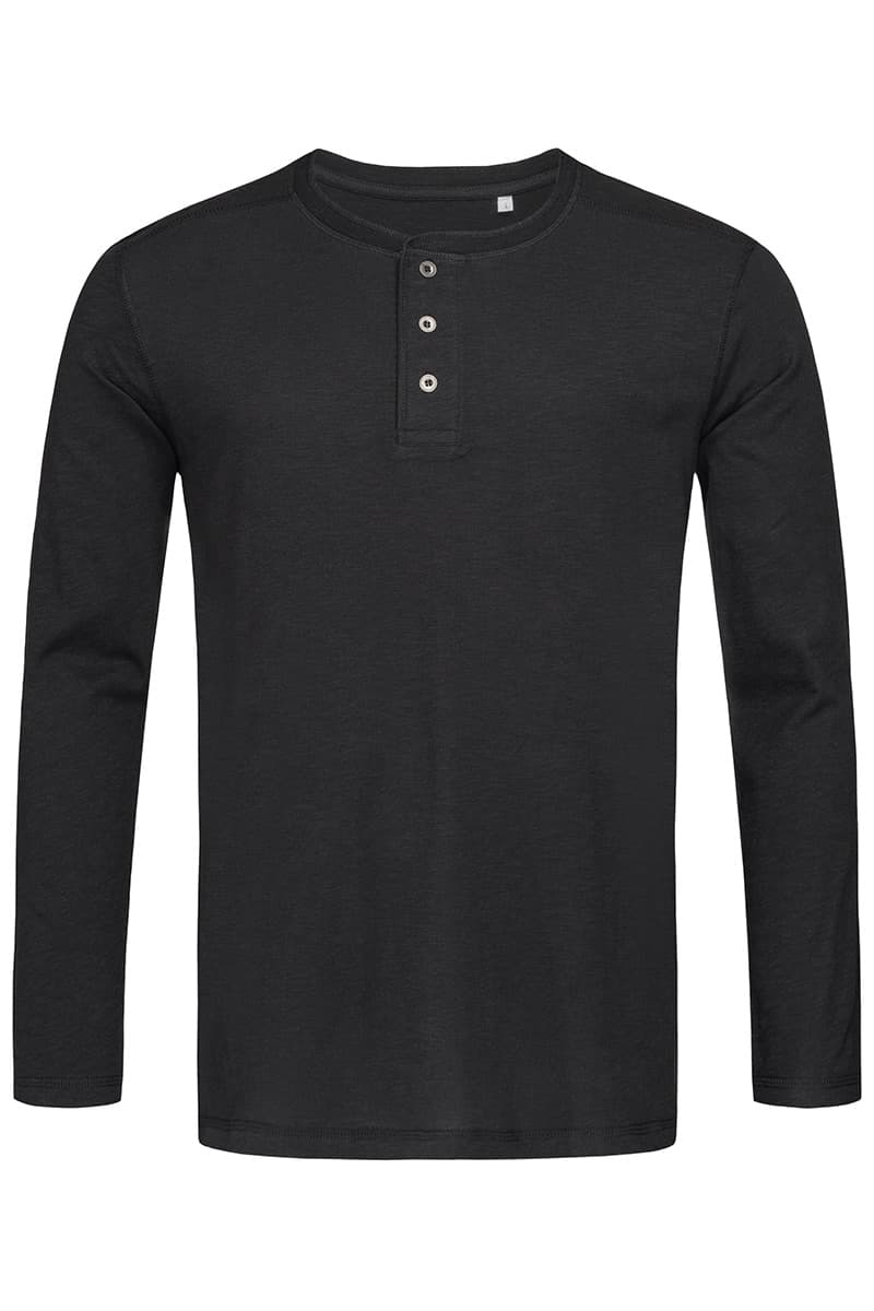 T-SHIRT M/L HENLEY SLUB UOMO T-SHIRT M/L HENLEY SLUB UOMO