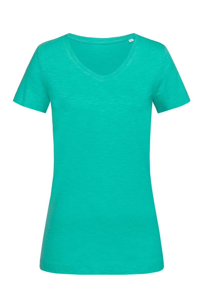 T-SHIRT M/C SLUB SHARON SCOLLO A V DONNA T-SHIRT M/C SLUB SHARON SCOLLO A V DONNA