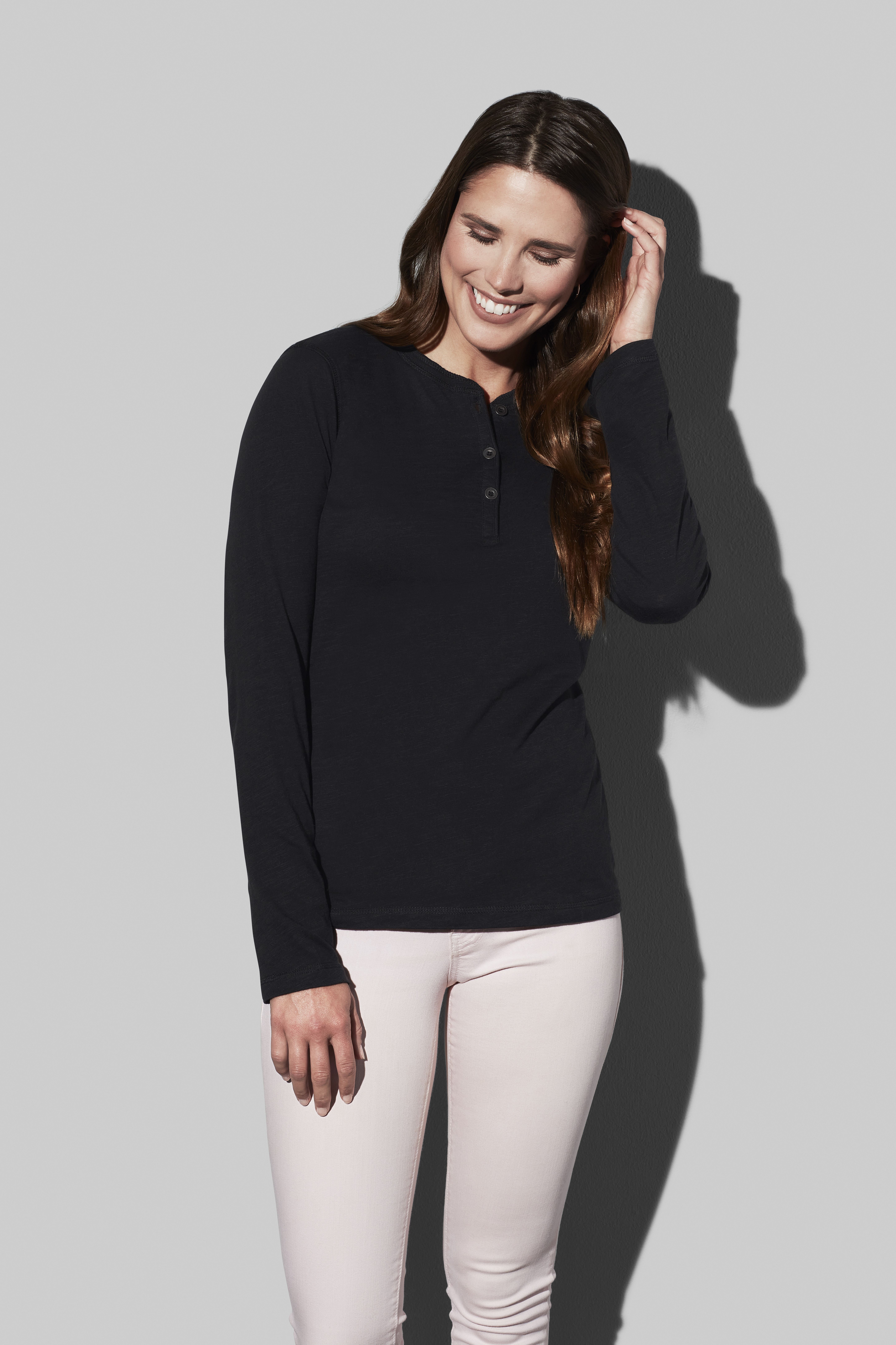T-SHIRT M/L SLUB SHARON SERAFINO DONNA T-SHIRT M/L SLUB SHARON SERAFINO DONNA