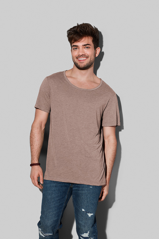 VISCOSE-MELANGE DAVID OVERSIZED CREW NECK T-SHIRT VISCOSE-MELANGE DAVID OVERSIZED CREW NECK T-SHIRT