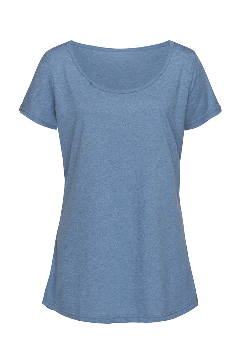 VISCOSE-MELANGE DAISY OVERSIZED CREW NECK T-SHIRT VISCOSE-MELANGE DAISY OVERSIZED CREW NECK T-SHIRT
