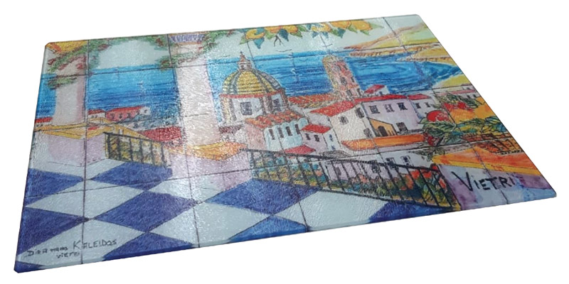 TAGLIERE IN VETRO TESTURIZZATO 280X380X4